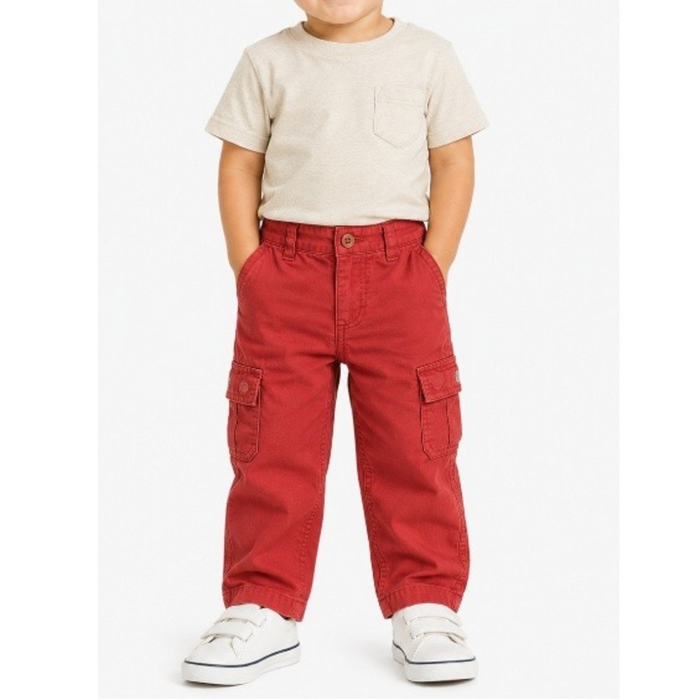 Polo Ralph Lauren Baby Red Straight Leg Cargo Pants Size 24M